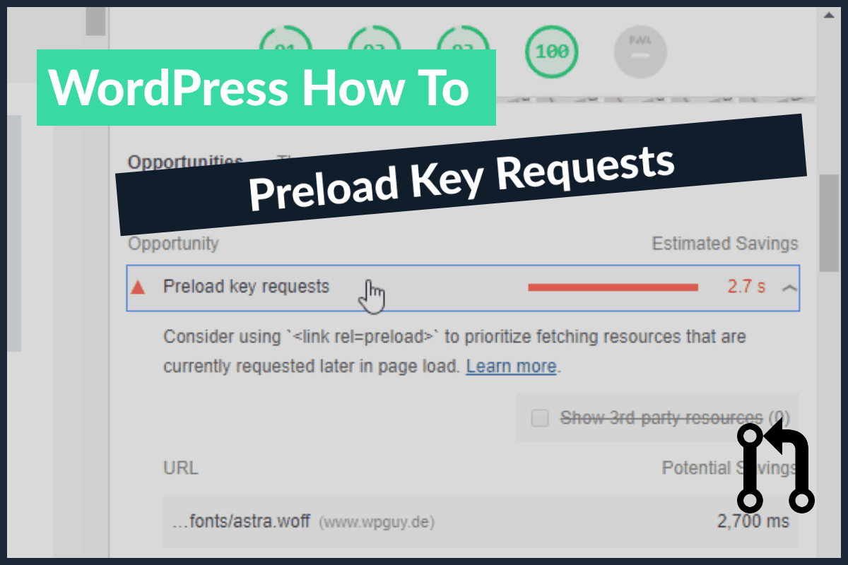 Preload Key Requests WordPress