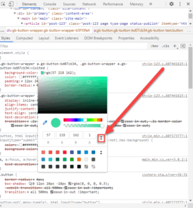 Use the Chrome integrated Color Picker without Extensions