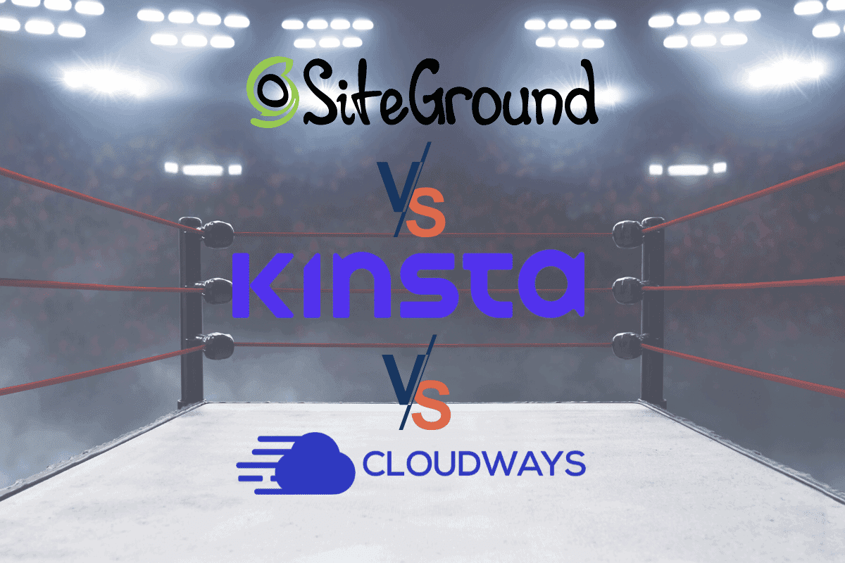 WP Hoster Vergleich - SiteGround vs Kinsta vs Cloudways